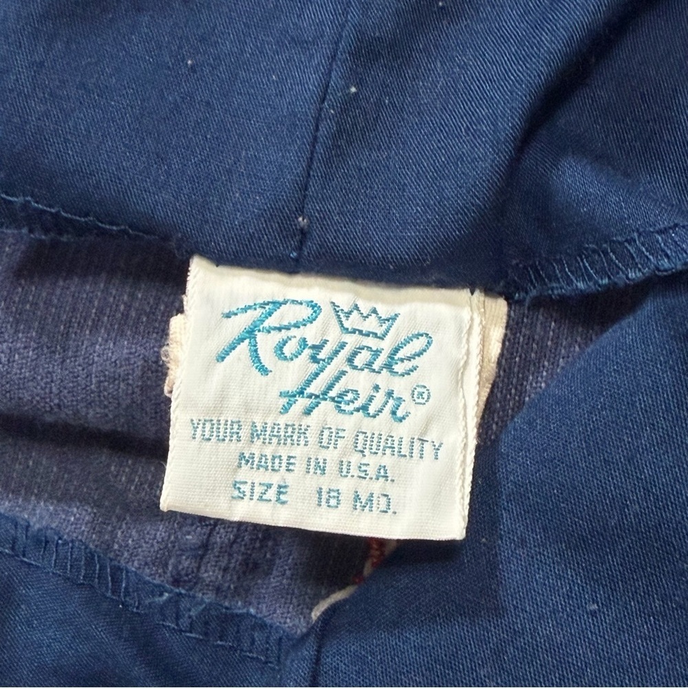 Vintage Royal Heir Corduroy One Piece Overall Navy Size 18 Month - Picture 6 of 9